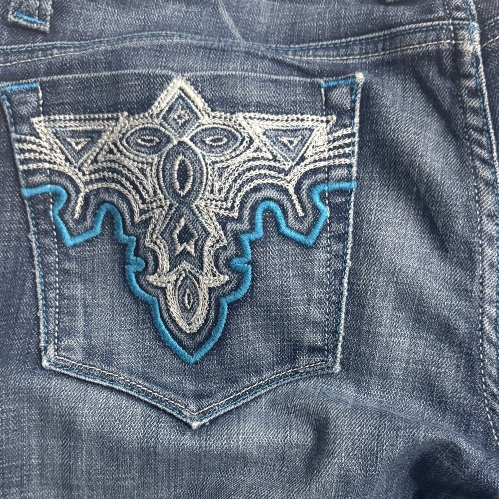 Antik Denim Dark Blue Boot Cut Jeans - Picture 7 of 10